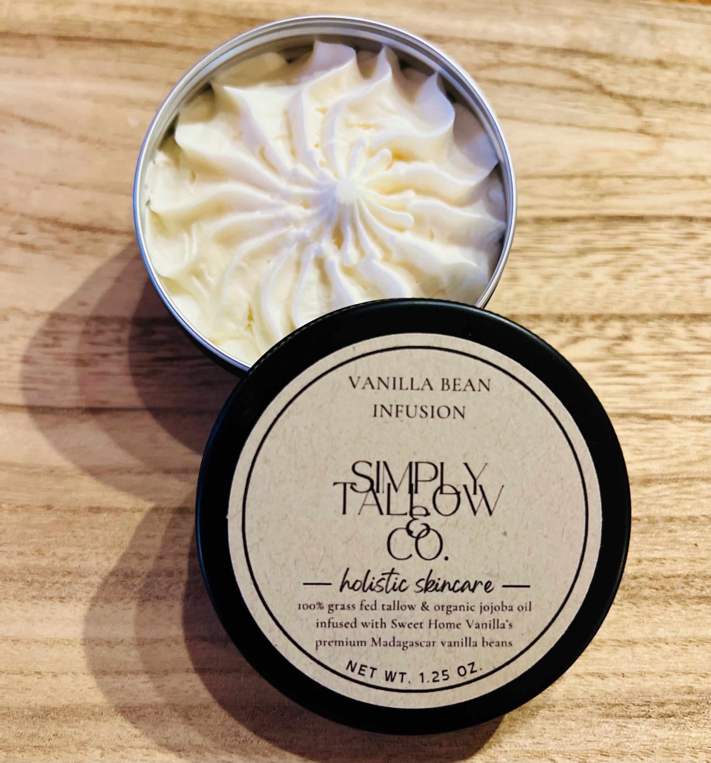 Vanilla Bean Infused Whipped Tallow