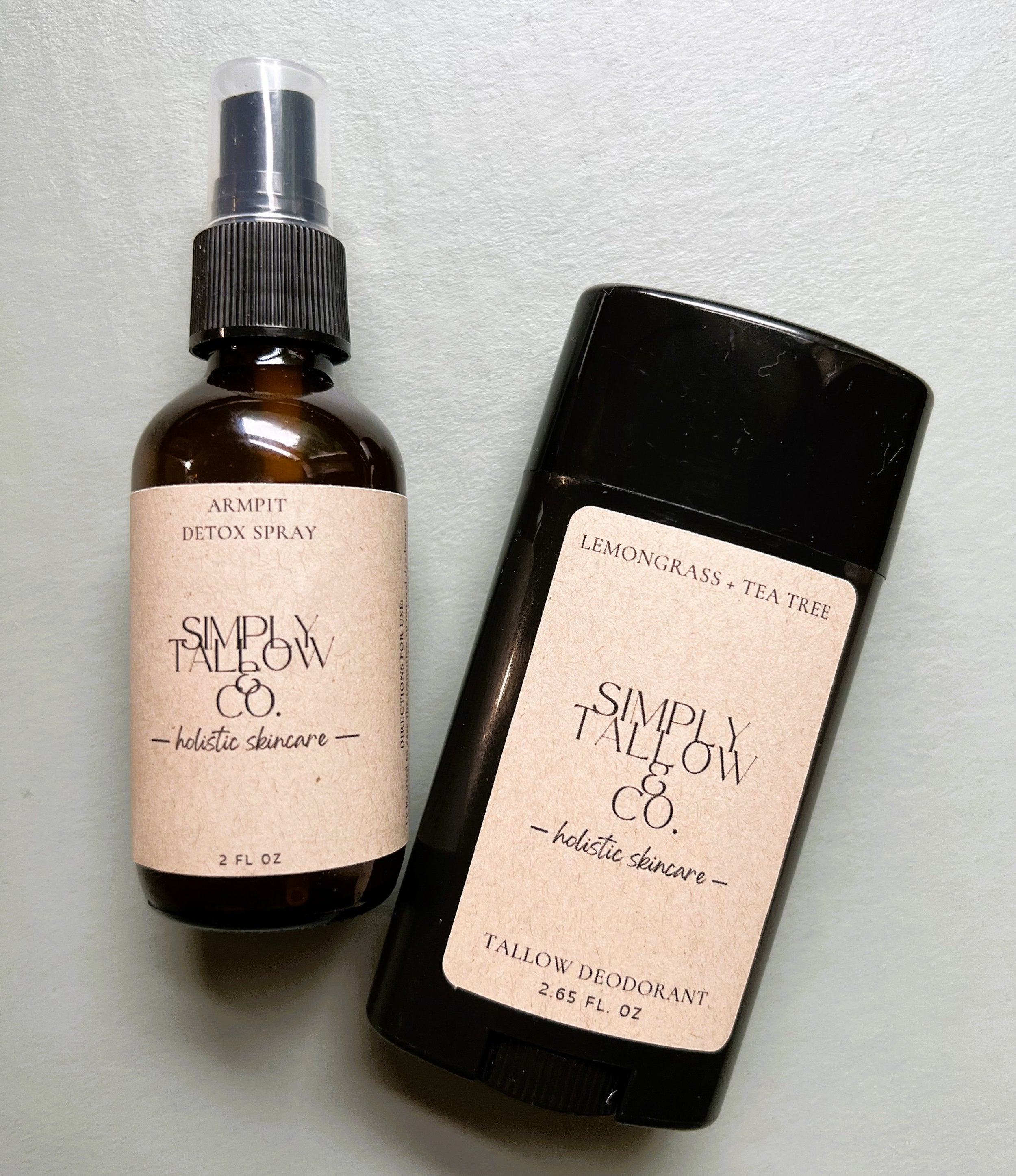 All natural deodorant and armpit detox spray